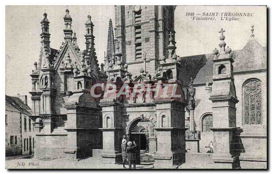 CPA Saint Thegonnec (Finistere) L Eglise