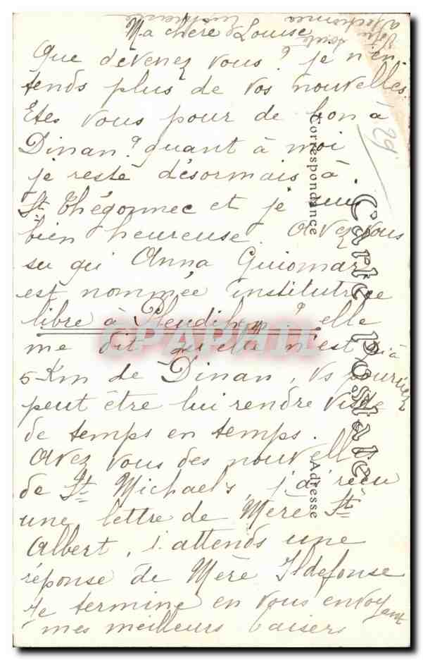 CPA Saint Thegonnec (Finistere) L Eglise — Rückseite