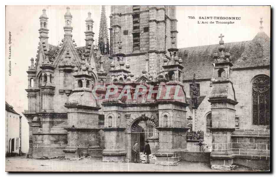 CPA Saint Thegonnec L Arc de Triomphe