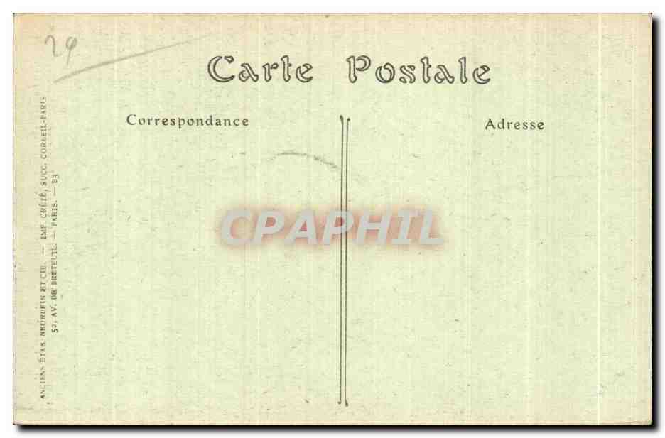 CPA Saint Thegonnec (Finistere) Autel de Bon Secours Tableau de I Assomption — Rückseite
