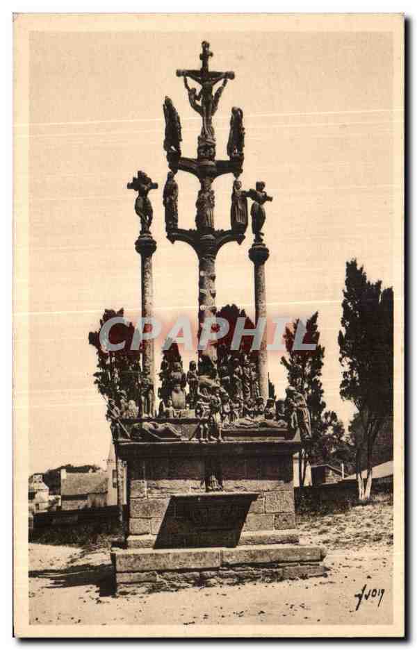 CPA St Thegonnec (Finistere) Le Calvaire cote Nord