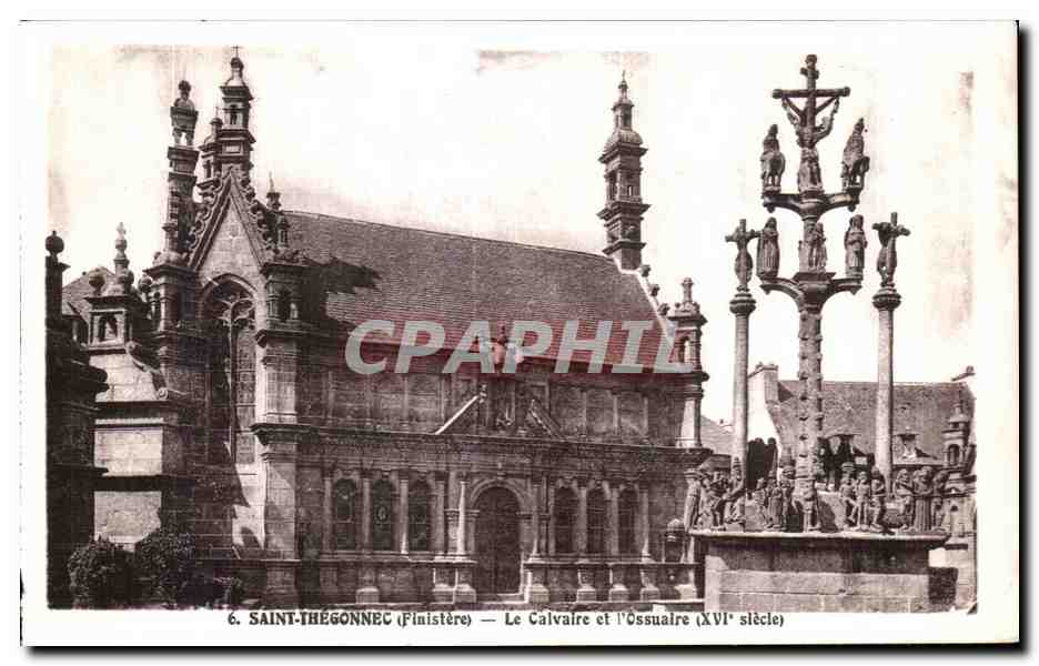CPA Saint Thegonnec (Finistere) Le Calvaire et I Ossuaire (XVI siecle)