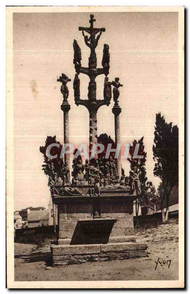 CPA Bretagne St Thegonnec (Finistere) Le Calvaire cote Nord
