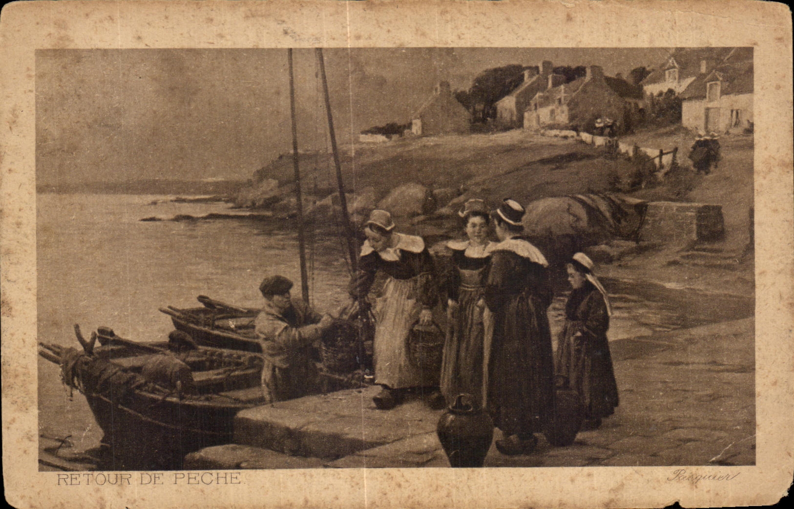 CPA Retour De Peche Bretagne