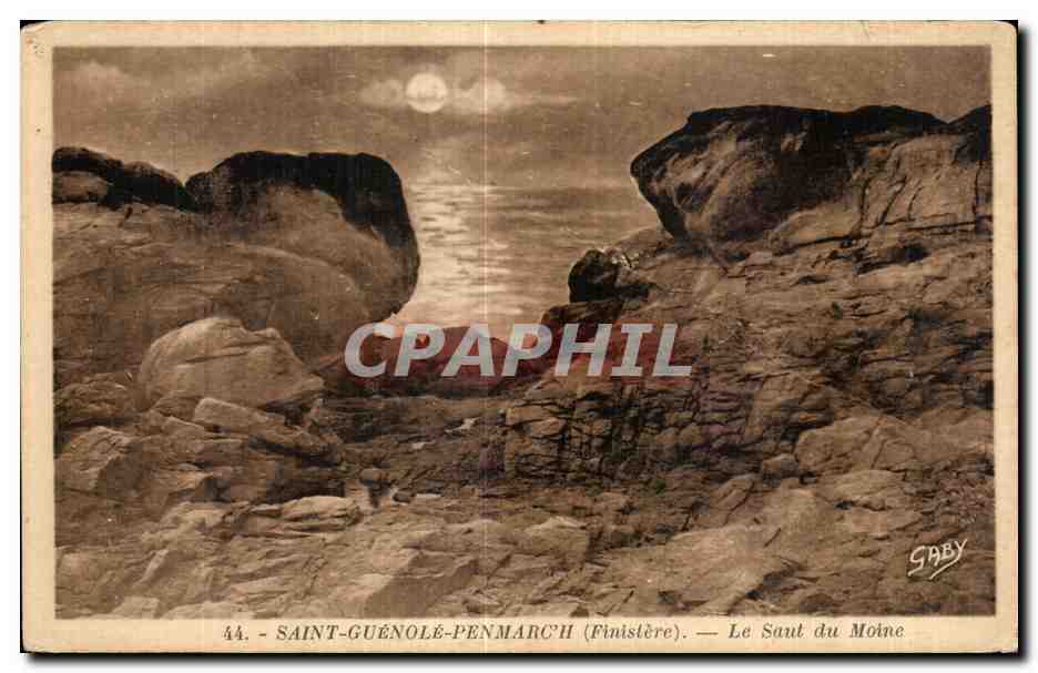 CPA Saint Guenole Penmarch (Finistere) Le Saut du Moine