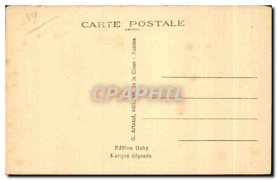 CPA Saint Guenole Penmarch (Finistere) Le Saut du Moine — Rückseite