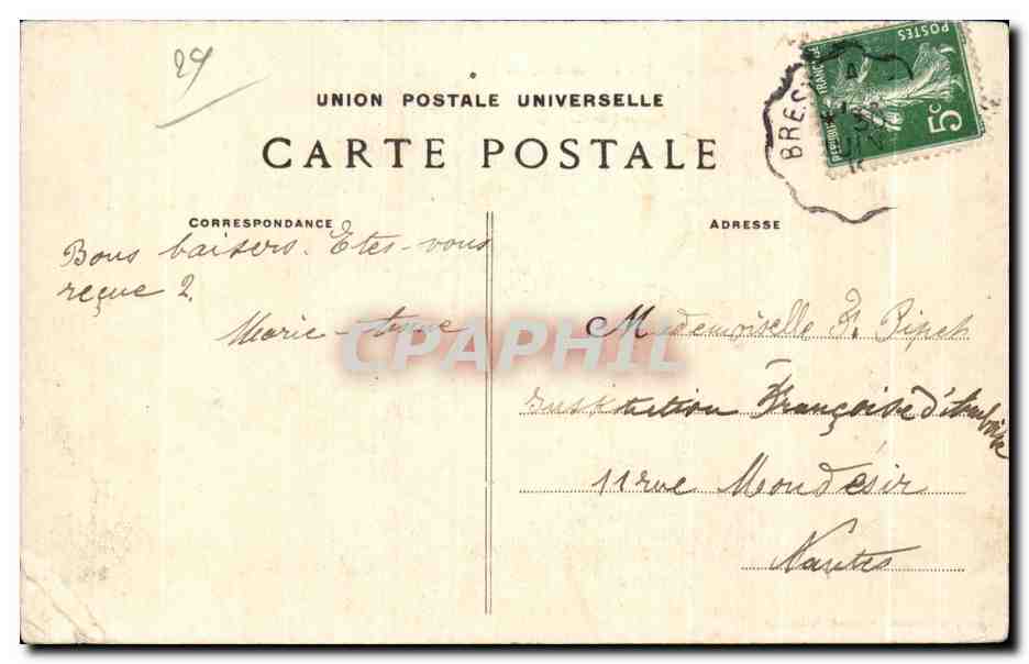 CPA Saint Guenole Penmarch Les Grands Remous de la Barre — Reverso