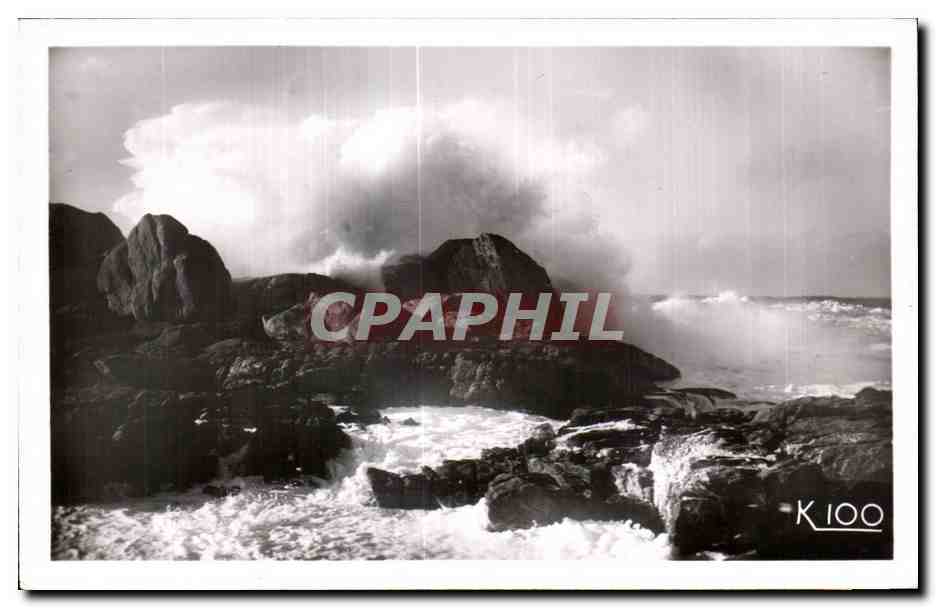 Wellen auf Tai-Ifern — Penmarch - St-Guénolé (Finistère) — Edition Cassan