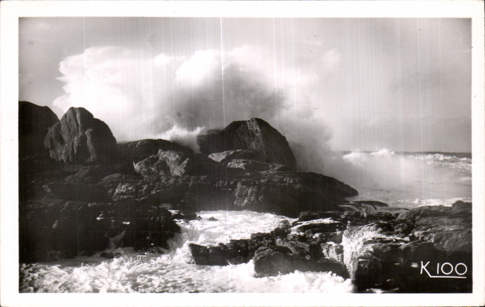 CPA Penmarch St Guenole (Finistere) Vagues sur Tal