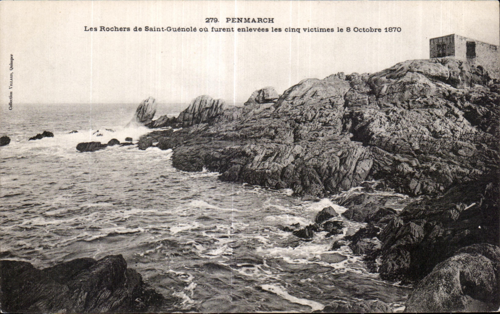 CPA Penmarch Les Rochers de Saint Guenole ou furent enlevees les cinq victimes le