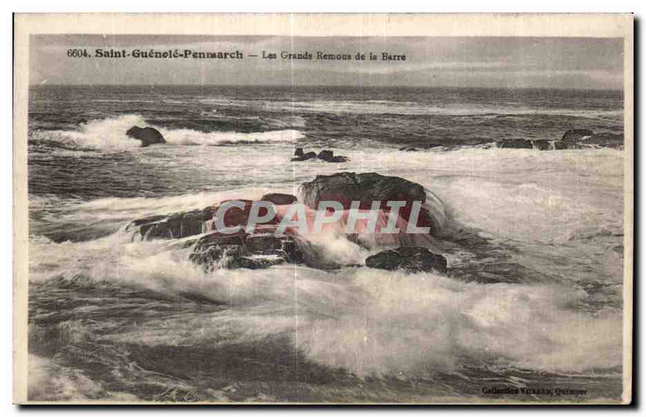 CPA Saint Guenole Penmarch Les Grands Remous de la Barre