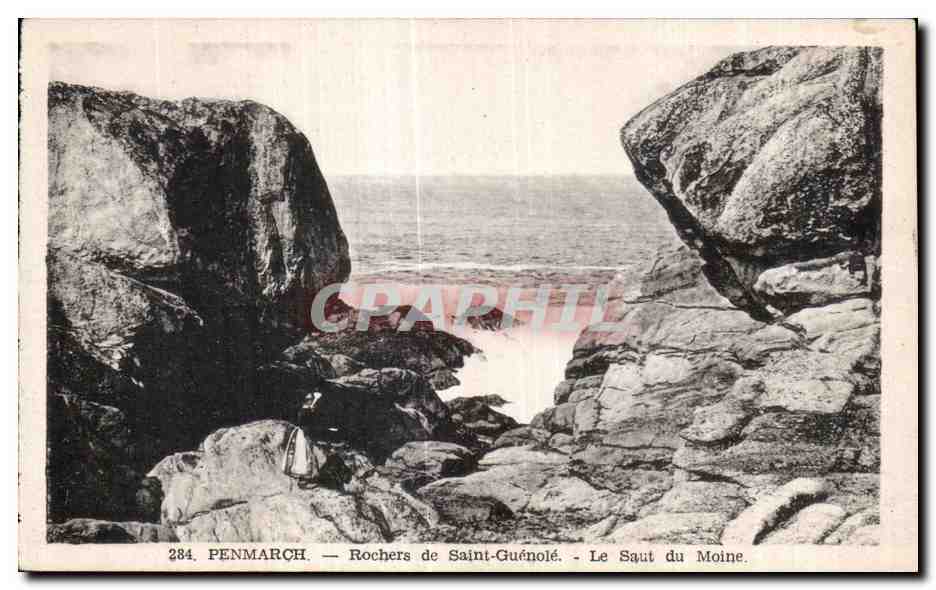 CPA Penmarch Rochers de Saint Guenole Le Saut du Moine