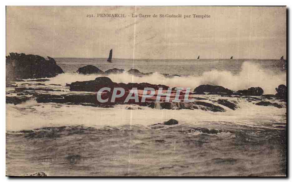 CPA Penmarch La Barre de St Guenole par Tempete