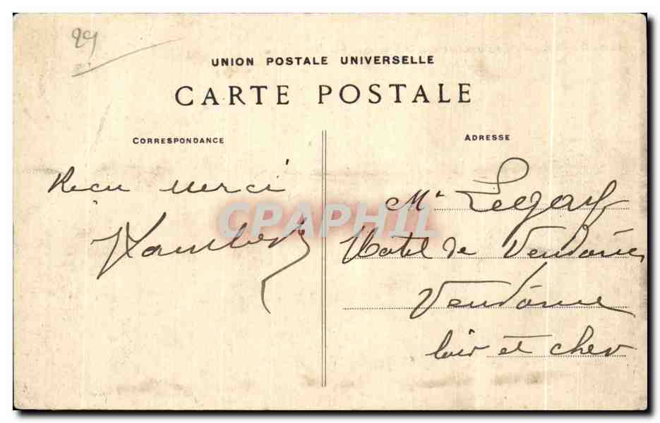 CPA Saint Guenole Penmarch Une Vague au brisant de la barre — Rückseite