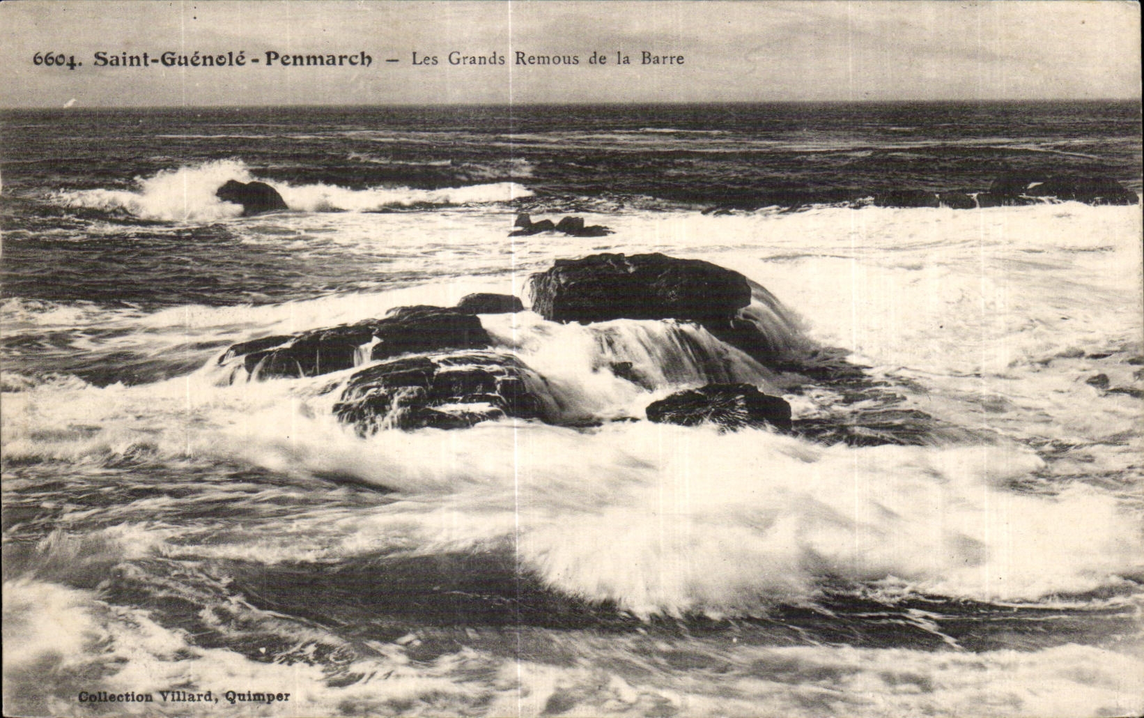 CPA Saint Guenole Penmarch Les Grands Remous de la Barre