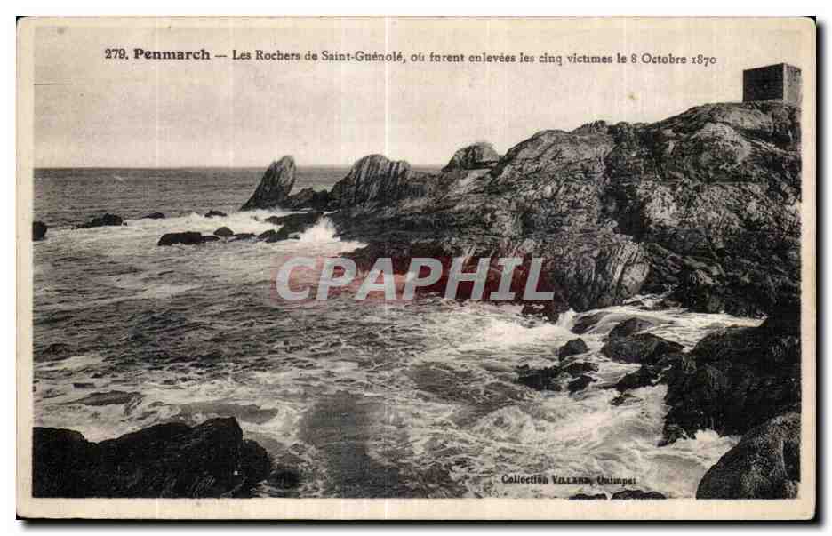 CPA Penmarch Les Rochers de Saint Guenole ou furent enlevees les cinq victimes