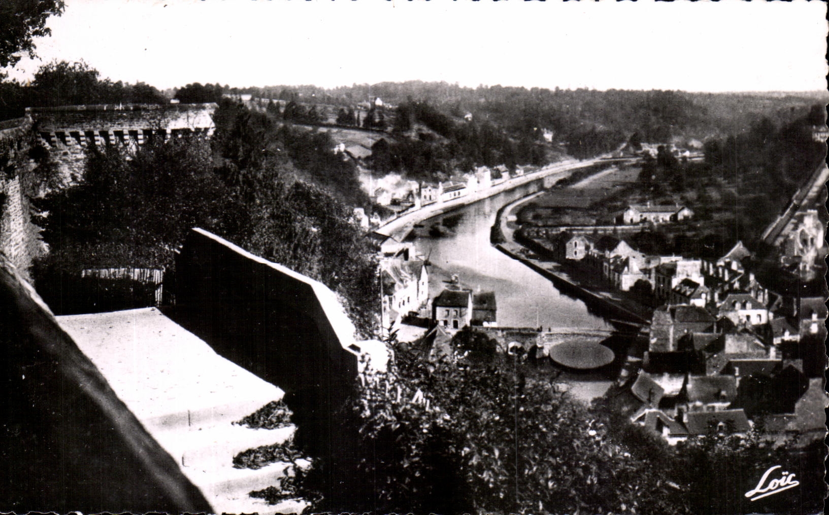 Dinan - Tour Sainte-Catherine et vue générale sur la Rance — Édition MESNY, Rue du Mail, Rennes