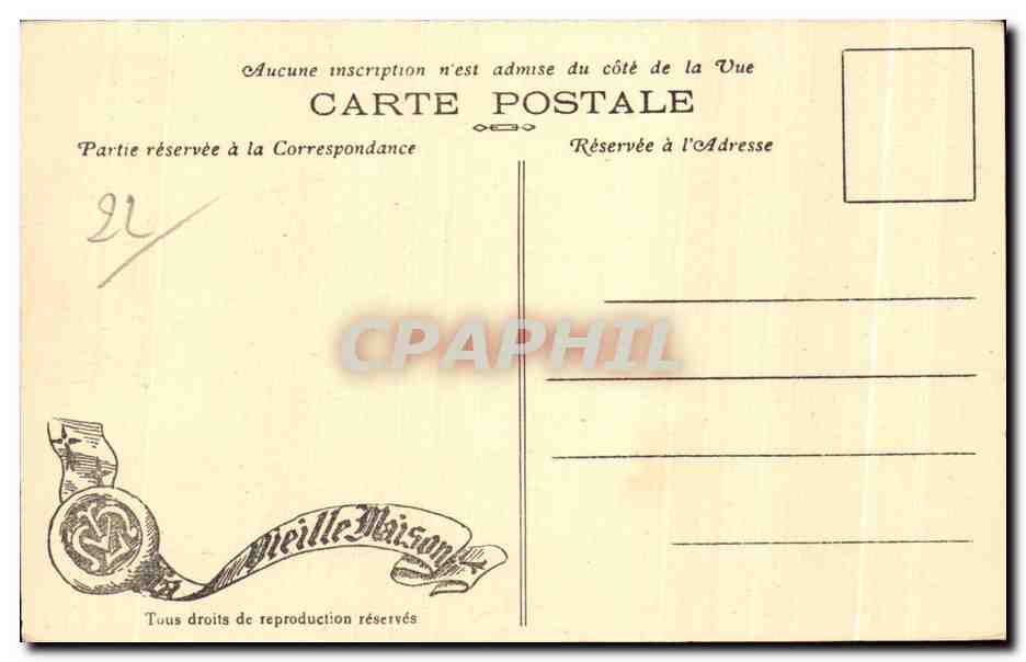 CPA Dinan La Porte du I Eglise Saint Malo — Verso