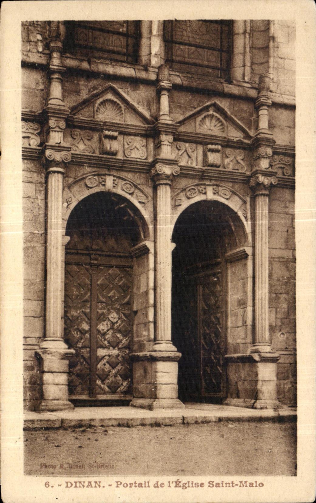 Dinan - Portail de l'Église Saint-Malo — Photo R. Linet, St-Briac, n°6
