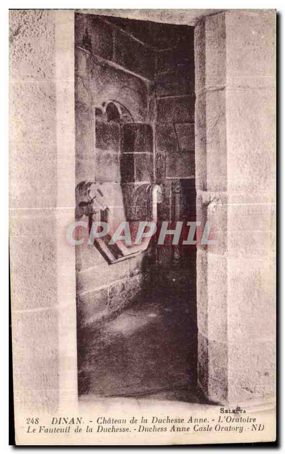 Dinan - Castle of Duchess Anne - The Oratory - The Duchess Anne's Seat