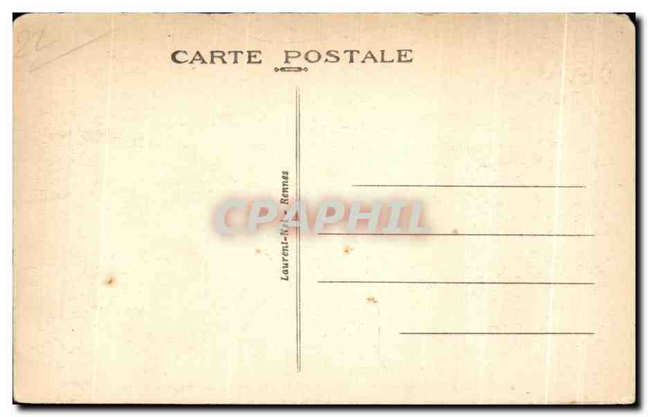 CPA Dinan Chateau de la Duchesse Anne Renferme actuellement le Musee — Back