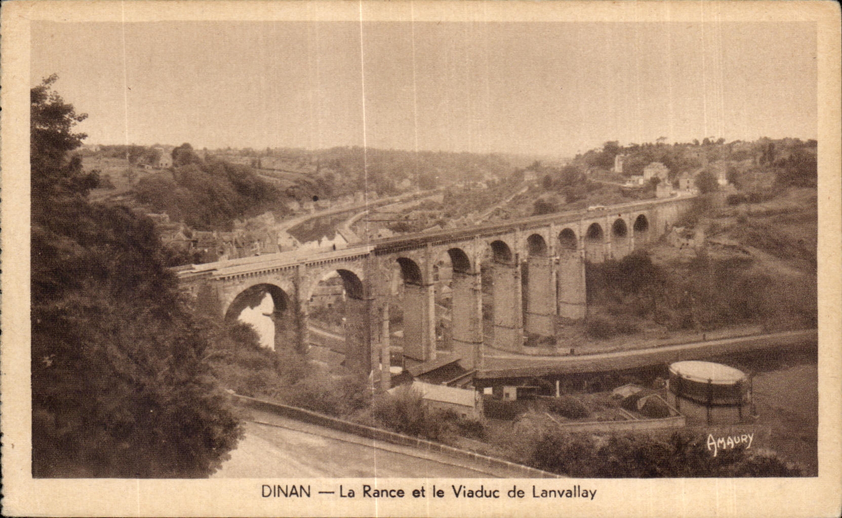 Dinan — La Rance et le Viaduc de Lanvallay — Amaury