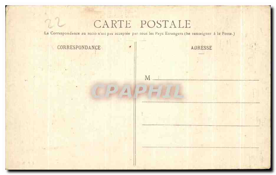 Dinan - Château de la Duchesse Anne — éditeur J.R.D., n° 122 — Back