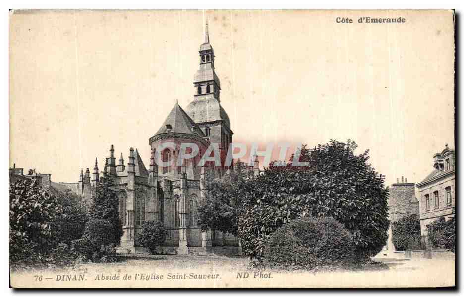 Dinan — Abside de l'Église Saint-Sauveur — ND Phot.