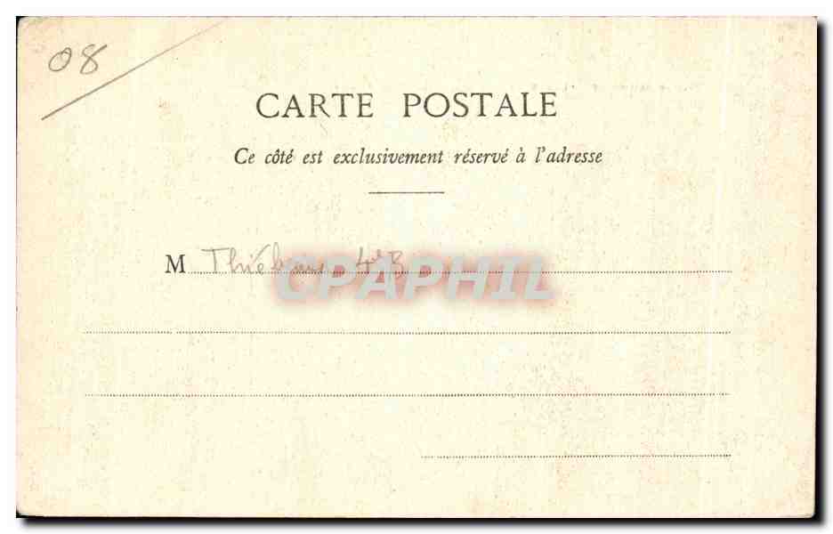 CPA Vallee de la Meuse Chateau Regnault Les Rochers Des Quatre Fils Aymon — Rückseite