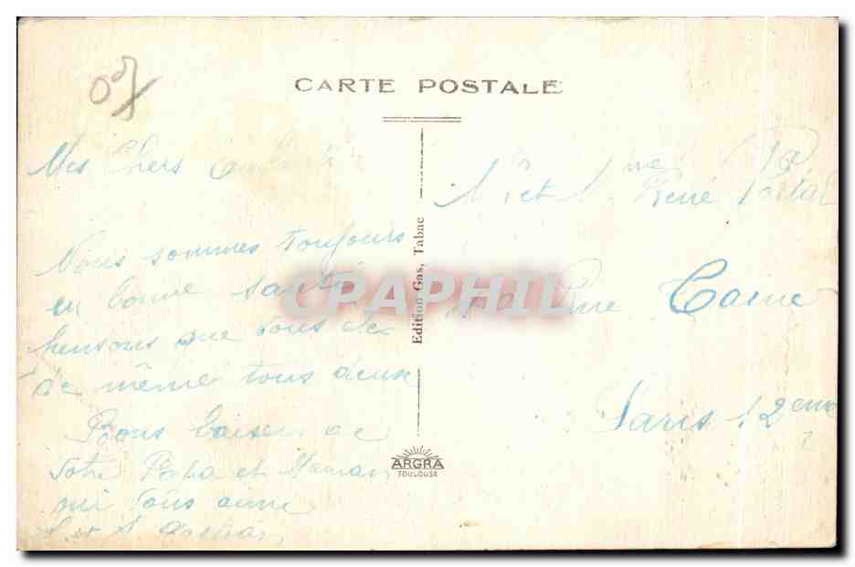 CPA Viviers (Ardeche) Un cote de la Cathedrale — Rückseite