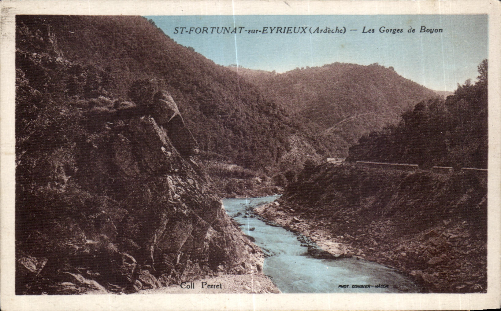 Les Gorges de Boyon — ST-FORTUNAT-sur-EYRIEUX (Ardèche) — Phot. Combier-Mâcon