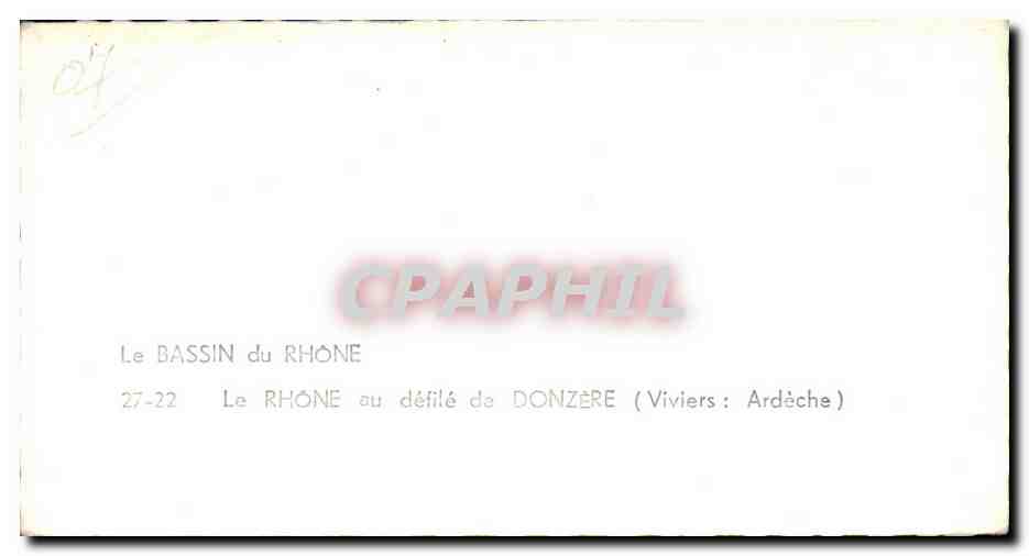 Le Bassin du Rhône au défilé de Donzère — Viviers : Ardèche — CPAPHIL 27-22 — Rückseite