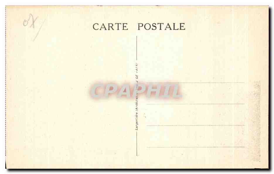 Auberge Sanglante de Peyrebeille (Ardèche) — Facade principale, altitude 1.260 mètres — éditeur Langonnière (Ardèche) — Rückseite