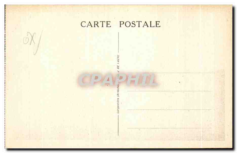 Blutige Herberge von Peyrebeille (Ardèche) — Höhe 1.260 Meter — Verlag Graphielle — Rückseite