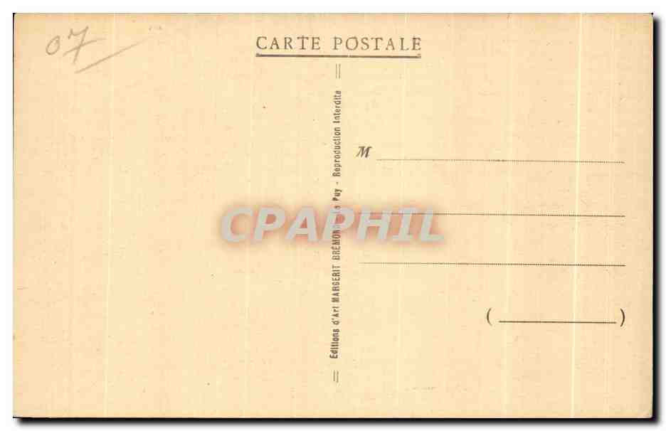 La Louvèsc (Ardèche) — Colonies de Vacances d'Oran — Éditeur : Éditions d'Art Margerit Bremont — Verso