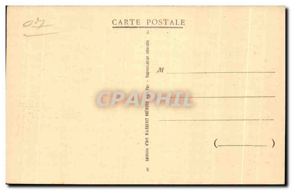 La Louvesc (Ardèche) — Villa Abadie — Une partie du Parc — Édition d'Art Wangerit Bézond — Verso