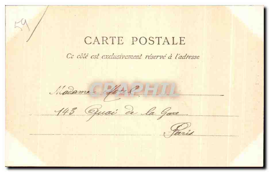CPA Lille Colonne dite la Deesse sur la grande Place — Rückseite