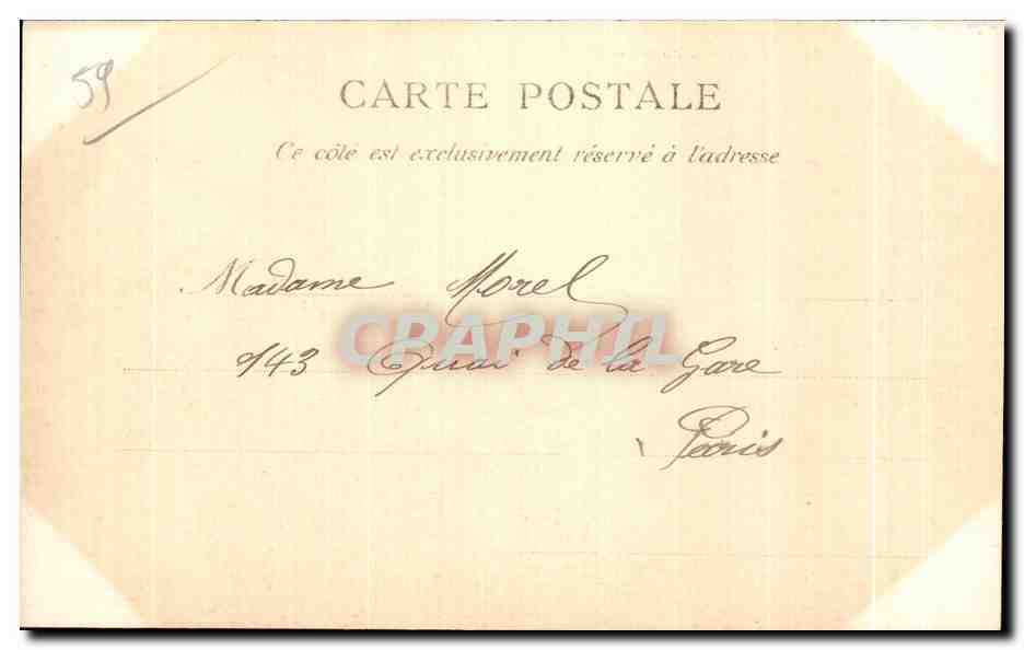 CPA Lille Theatre Municipal — Verso