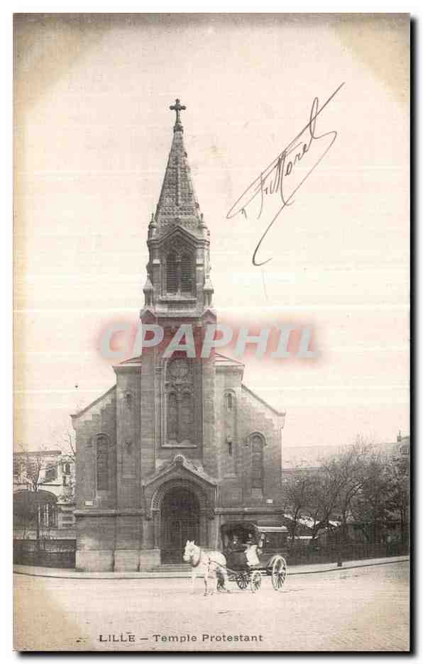 CPA Lille Temple Portestant