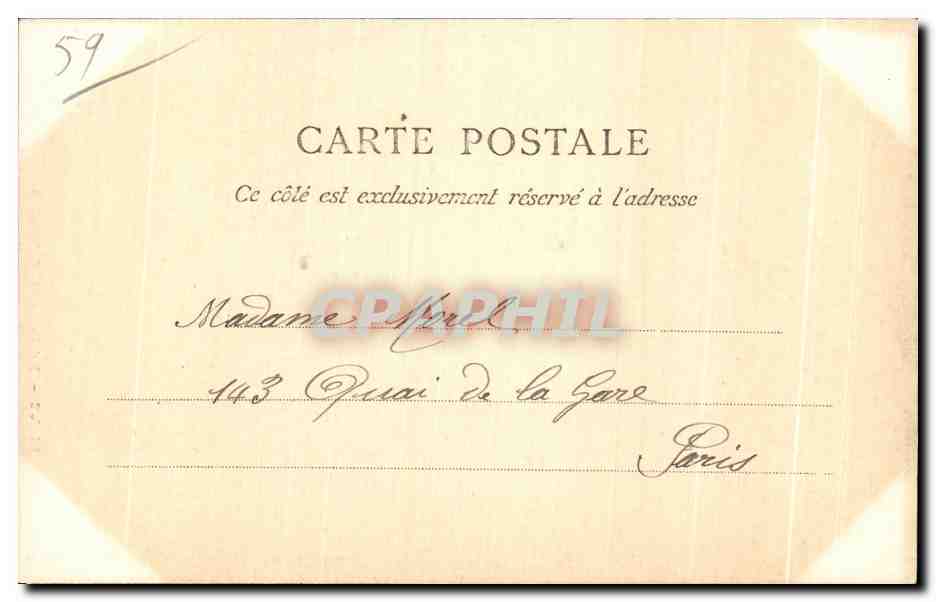 CPA Lille Mairle de la Madelelne — Rückseite