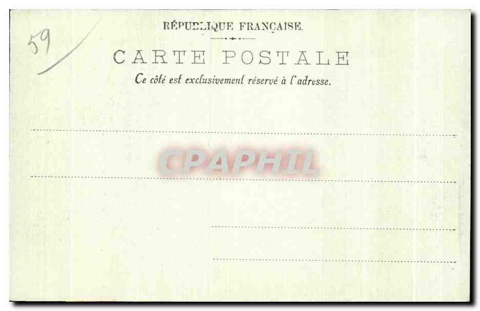 CPA Lille La Fontaine Vallon — Rückseite