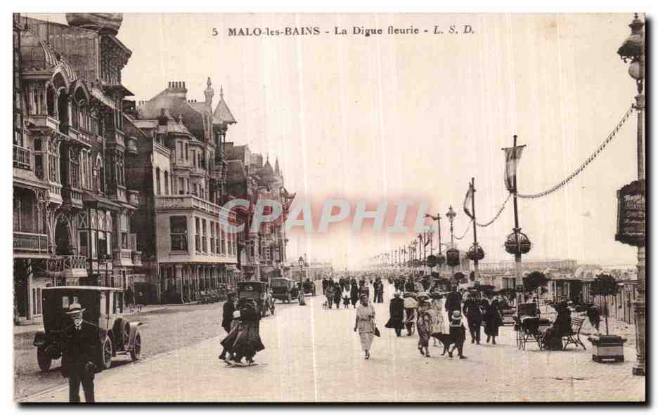 MALO-les-BAINS - La Digue fleurie - L. S. D. - n°5