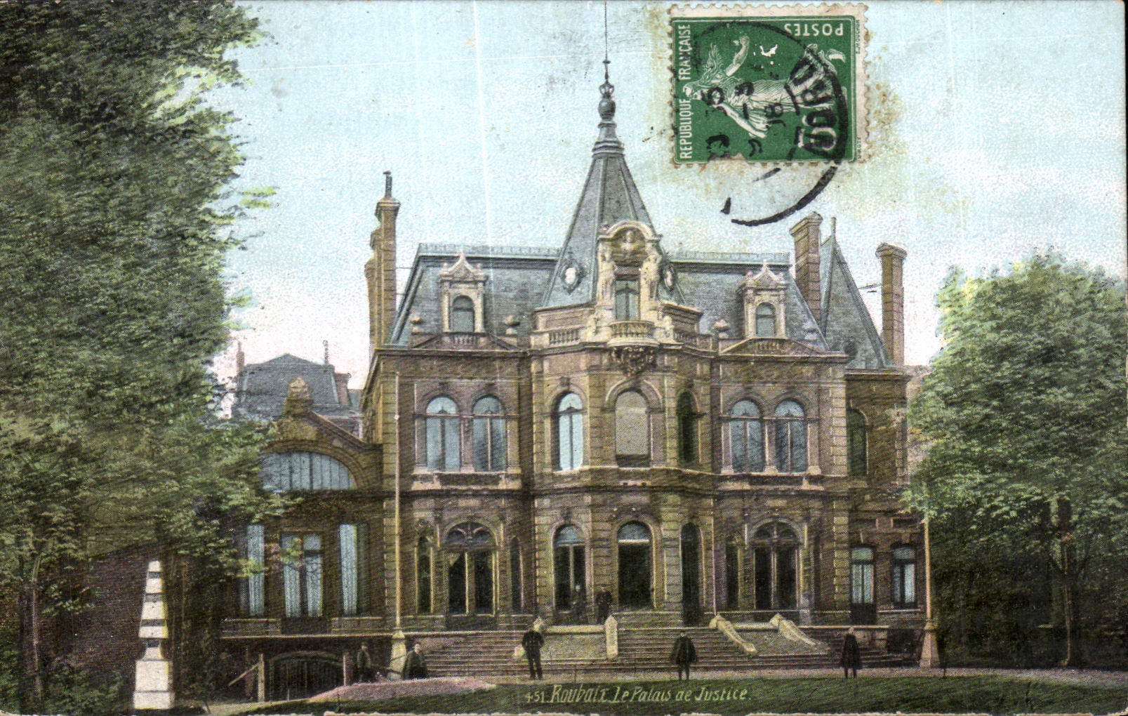 CPA Roubaix Le Palais de Justice 