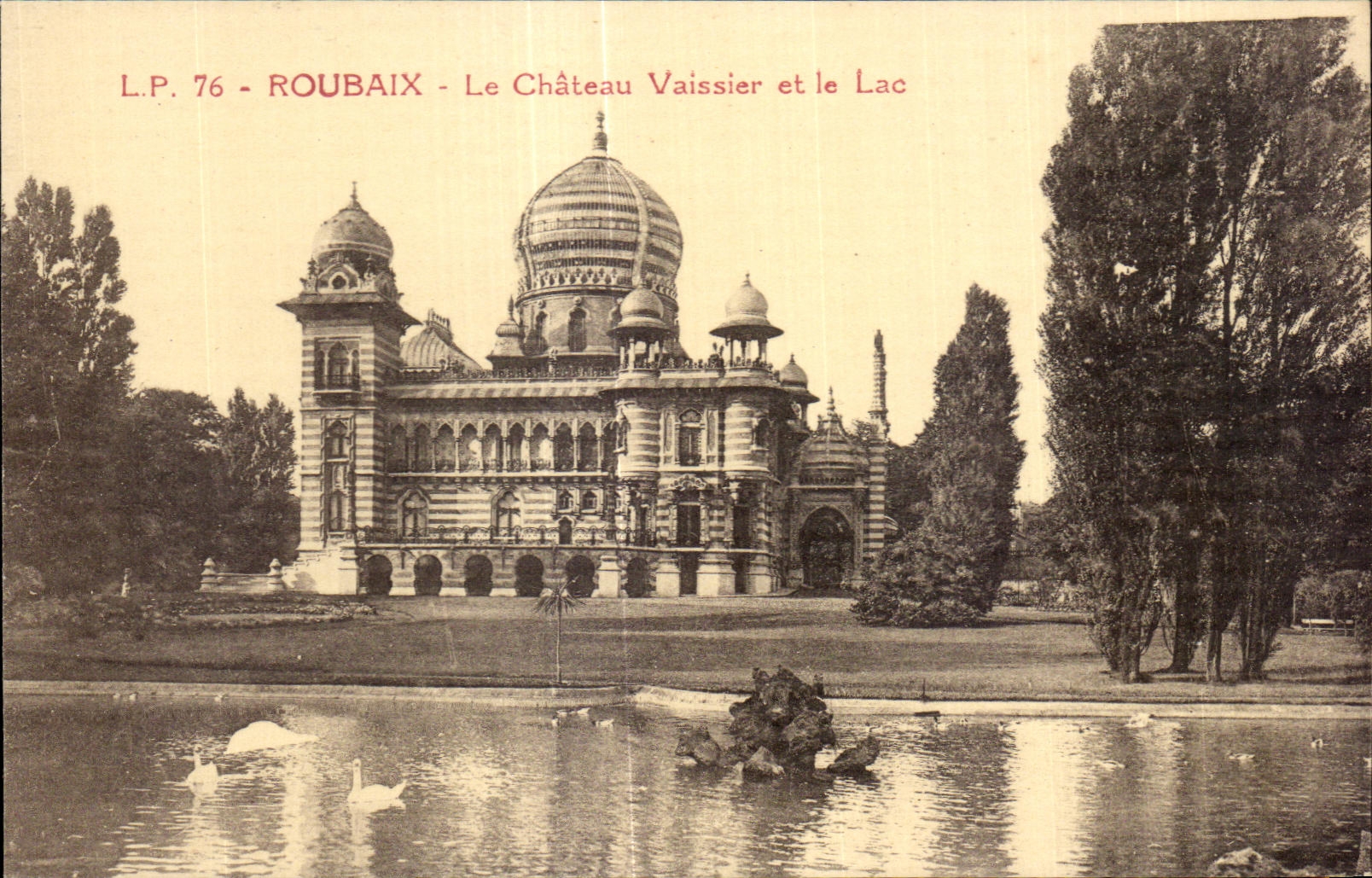 CPA Roubaix Le Chateau Vaissier et le Lac