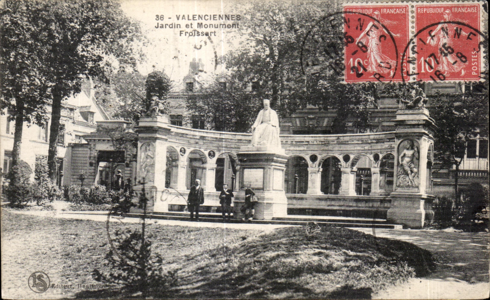 Valenciennes - Jardin Froissart et Monument — Éditeur Hautoumou
