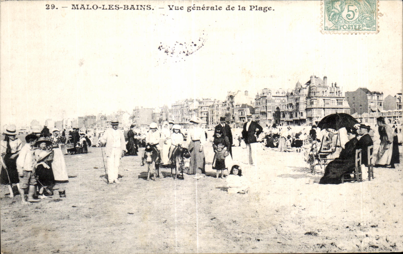 Malo-les-Bains — Vue générale de la Plage — Éditeur non identifié, n° 29