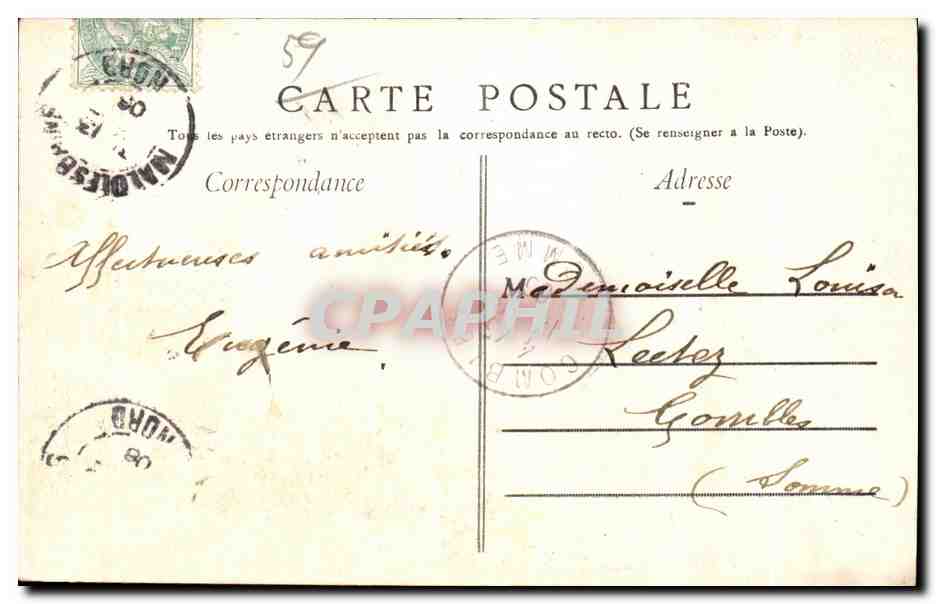 Malo-les-Bains — Vue générale de la Plage — Éditeur non identifié, n° 29 — Rückseite