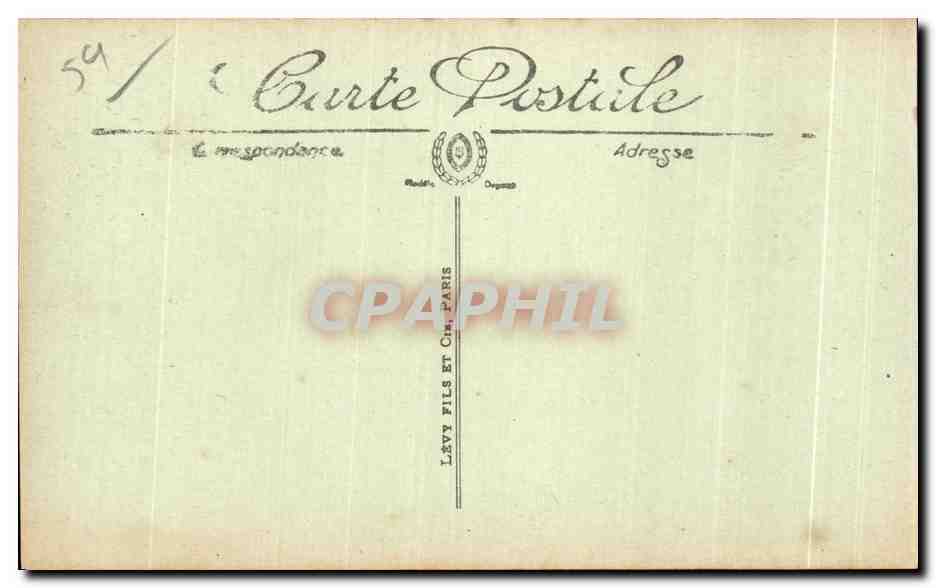 CPA Les Ruines de La Grande Guerre Armentieres Rue Sadi Carnot Militaria — Back