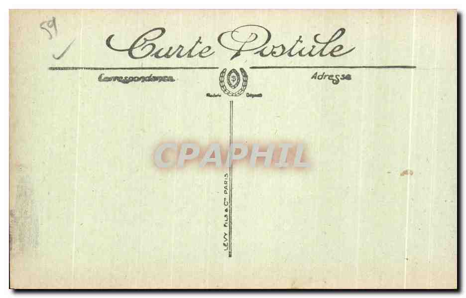 CPA Les Ruines de La Grande Guerre Armentieres Abside de I Eglise Saint Waast Militaria — Back