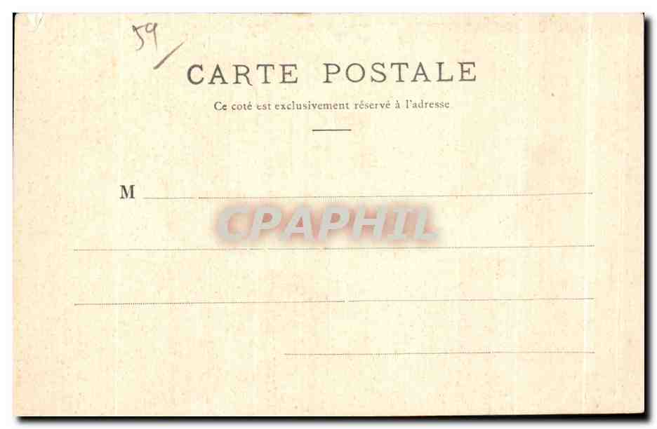 CPA Hotel de Ville de Tourcoing — Rückseite